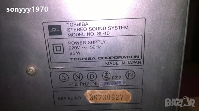 toshiba sl-10 ampli/tuner/deck/turntable-made in japan-swiss, снимка 13 - Ресийвъри, усилватели, смесителни пултове - 24433166