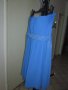 Синя копринена рокля - италианска, снимка 4