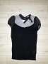 Детска блуза черно и бяло с панделка марка Devided, снимка 1 - Детски Блузи и туники - 23712655