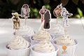 Междузвездни войни Star Wars Йода 24 бр топер клечки за мъфини декорация рожден ден парти