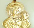 златен медальон Богородица с Младенеца 2.22 грама/14 карата, снимка 5