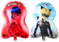 3 вида голям Калинката miraculous ladybug фолио фолиев балон хелий или въздух, снимка 2