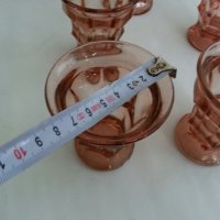 Ретро стъклени чаши цветно стъкло , снимка 9 - Антикварни и старинни предмети - 26193994