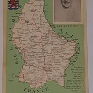 RARE POST CARD GRAND - DUCHE de LUXEMBOURG  W/D . CHARLOTTE  1952, снимка 1 - Нумизматика и бонистика - 18426704