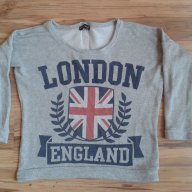 Дамска сива блуза  Лондон - размер - М-Л-ХЛ, снимка 1 - Блузи с дълъг ръкав и пуловери - 8802031