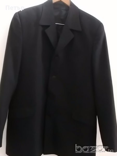 Мъжко сако - черно, размер 50, снимка 1