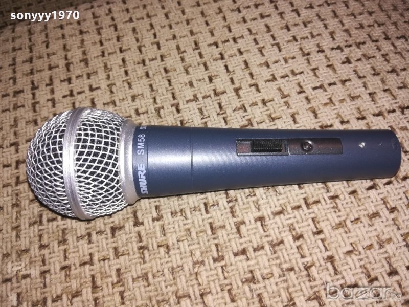 shure sm58-microphone-профи микрофон-жичен, снимка 1