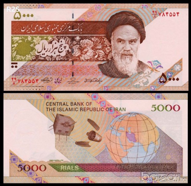 ИРАН IRAN 5 000 Rials, P-New, 2009 UNC, снимка 1