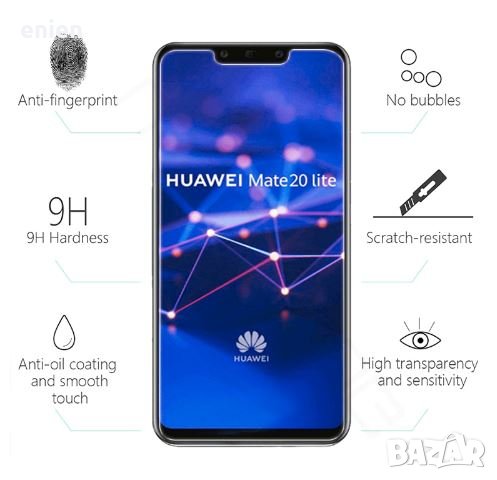 9H Стъклен протектор за Huawei P20 PRO P20 Mate 20 Pro Mate 10 Lite Mate 20 lite, снимка 1