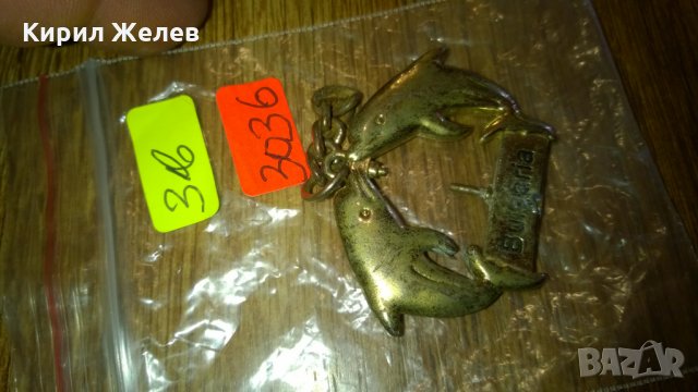 Делфинчета златиста висулка -377, снимка 3 - Колекции - 24068963
