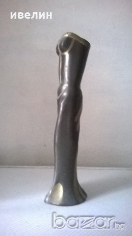 фигуративна бронзова ваза, снимка 3 - Антикварни и старинни предмети - 19380160