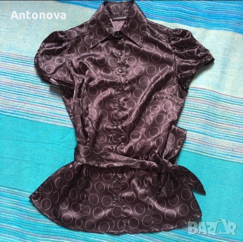 Сатенена блуза Calliope, снимка 1 - Ризи - 24066722