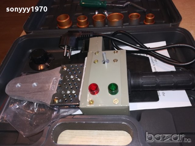 поялник/лепачка за пвц тръби-нова комплект с куфар, снимка 11 - Поялници и запояване - 20591363