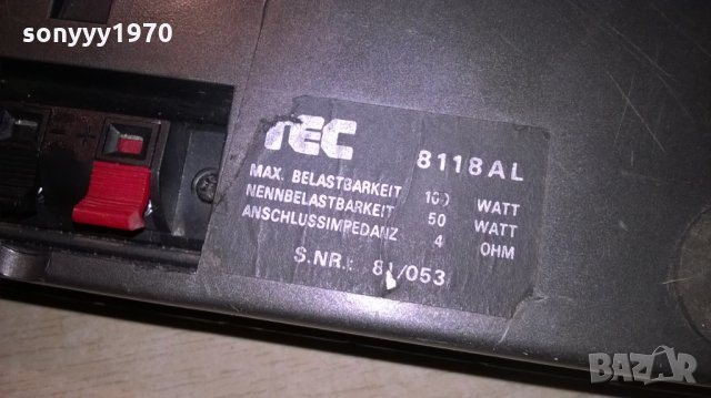 tec 2x100w-2бр тонколони-28х15х13см-внос швеицария, снимка 13 - Тонколони - 22702962