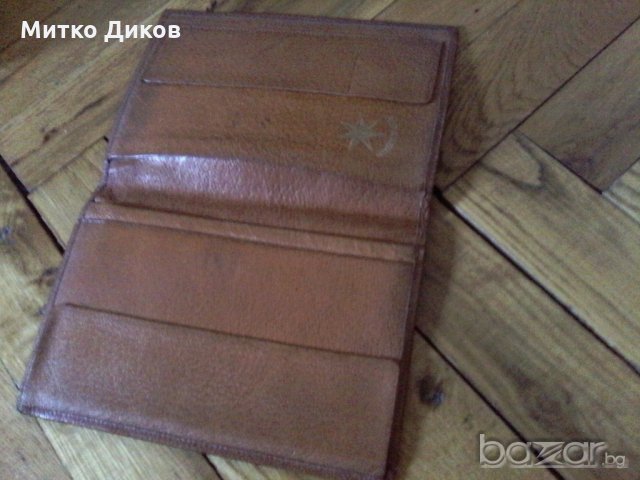 Стар портфейл преди девети естествена кожа Нордщернъ, снимка 3 - Портфейли, портмонета - 21455139