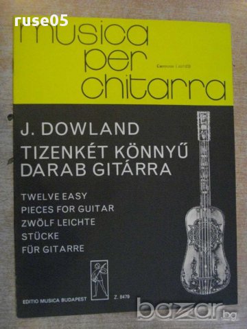 Книга "TIZENKÉT KÖNNYŰ DARAB GITÁRRA-JOHN DOWLAND" - 16 стр.