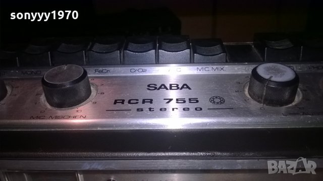 saba rcr-755 stereo-ретро колекция-внос швеицария, снимка 12 - Ресийвъри, усилватели, смесителни пултове - 24953948