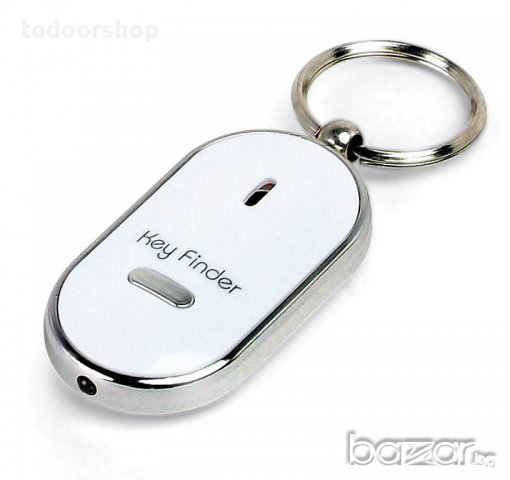 Ключодържател с аларма която реагира на свирене и лесно намирате изгубени ключове + вградено фенерче, снимка 1 - Други - 10703391