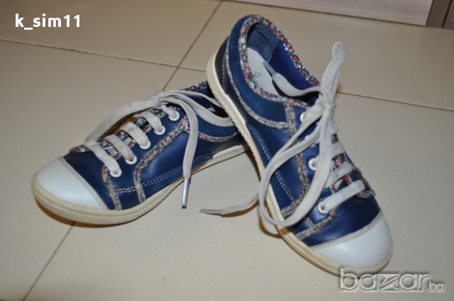 Clarks кожени сини обувки №30, UK11 F, снимка 2 - Детски маратонки - 15813872