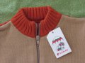 Машинно плетена жилетка за момче с цип, размер 98, нова , снимка 5