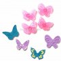 4 бр. печати форми пеперуди пеперуда за украса фондан торта резци 3д с релеф