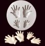 Малки Големи ръце ръчички ръка силиконов молд форма декорация торта фондан шоколад и др., снимка 1 - Форми - 24049260
