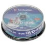 DVD-RW 8cm за камера Verbatim, 1.4GB, 30min - презаписваеми празни дискове , снимка 1 - DVD дискове - 10875613