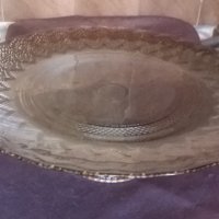 стъклена купа,плато, снимка 1 - Антикварни и старинни предмети - 25788336