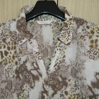 Нова дамска блуза тип плисе марка Daxon за едри или бременни дами , снимка 2 - Ризи - 24577573
