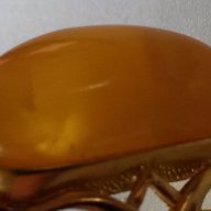 Дамски руски пръстен с натурален кехлибар, снимка 1 - Пръстени - 16756765