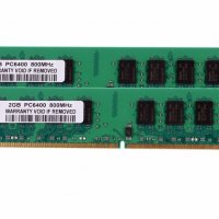 РАМ Памет за Intel 4GB 2X2GB-2Rx8-PC2-6400U-DDR2-800Mhz-240pin-DIMM-RAM-CPU-Memory-NON-ECC, снимка 3 - RAM памет - 20294913