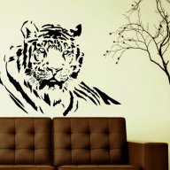 Стикер за стена - тигър, снимка 1 - Декорация за дома - 12060778