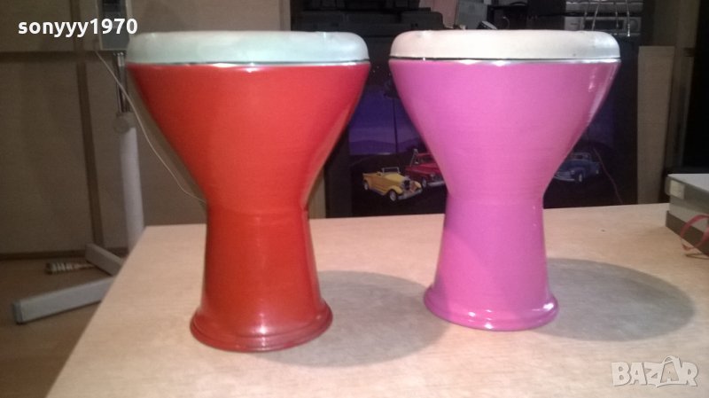 ЧЕРНА СИНЯ ЗЕЛЕНА-тарамбуки-26х17см-75лв за броика-внос сирия, снимка 1