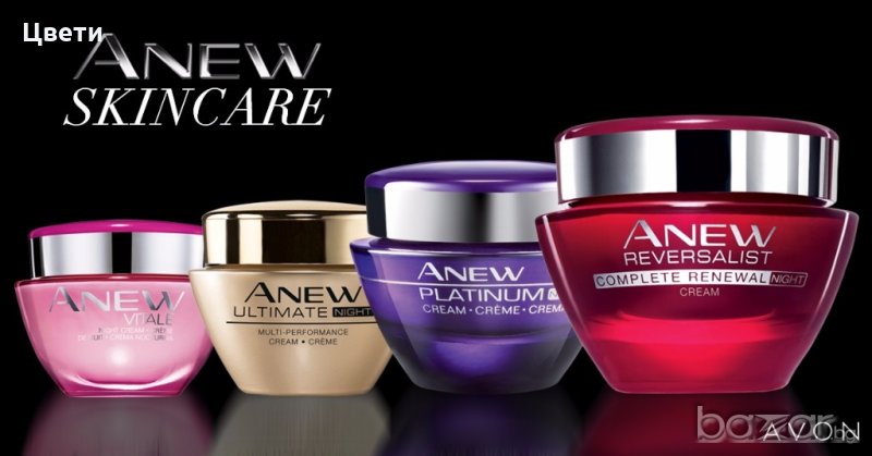 Кремове за лице или очи и серуми Anew Avon-различни видове, снимка 1