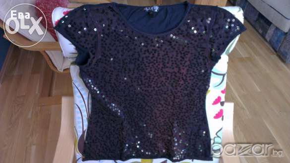Ефектна дамска тениска с пайети Next, EU 42/UK 14, снимка 1