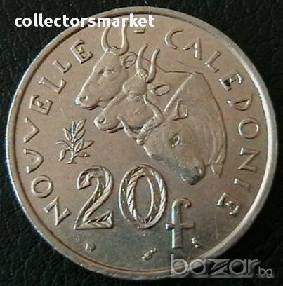 20 франка 1972, Нова Каледония, снимка 1