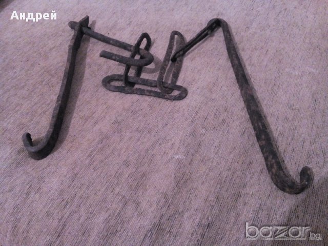 Старинна Верига за огнище, снимка 2 - Антикварни и старинни предмети - 17385859