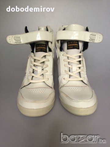 Нови дамски обувки с платформа G-Star Raw Yard Belle Wedge Leather  оригинал, снимка 9 - Кецове - 11380466