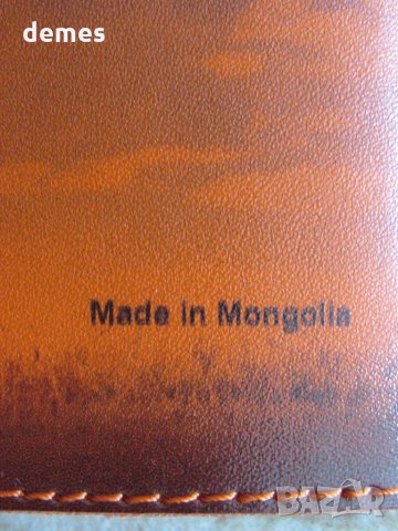 Автентичен кожен ключодържател с елен лос от Монголия-26, снимка 4 - Други - 25850377