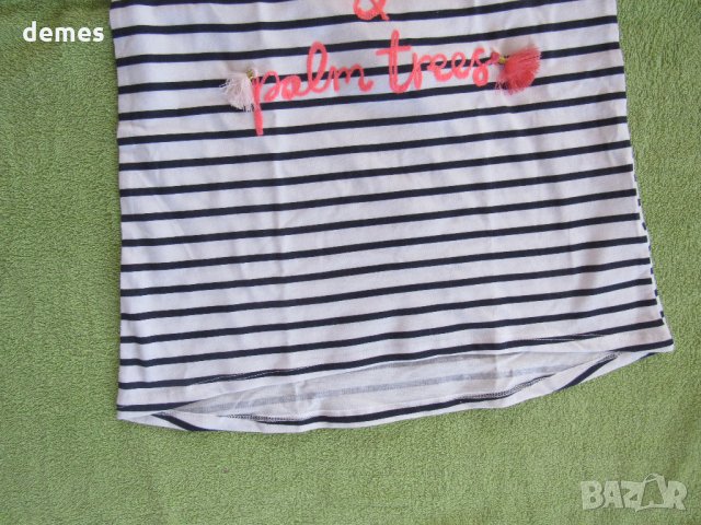 Детска тениска за момиче Н&М размер 122/134, нова, снимка 5 - Детски Блузи и туники - 24719005