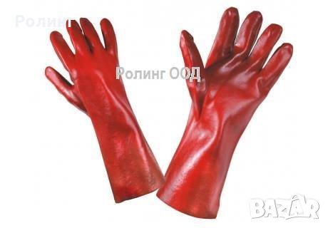 Гумени ръкавици червени / 1104-0006-06, снимка 1 - Други инструменти - 16869119