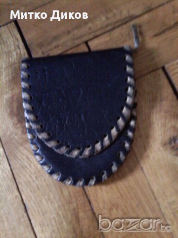 Калъвче за стотинки естествене кожа 115х95мм