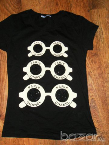 Дамска блузка - черна:), снимка 3 - Тениски - 7067468