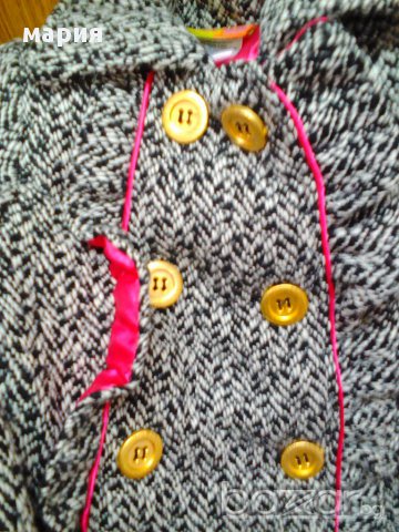 Топло палтенце с шапчица за госпожица, снимка 2 - Детски якета и елеци - 16421580