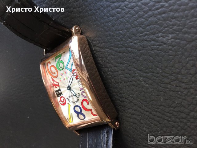 Мъжки луксозен часовник Franck Muller Crazy Hours клас ААА+ реплика, снимка 5 - Мъжки - 16678338