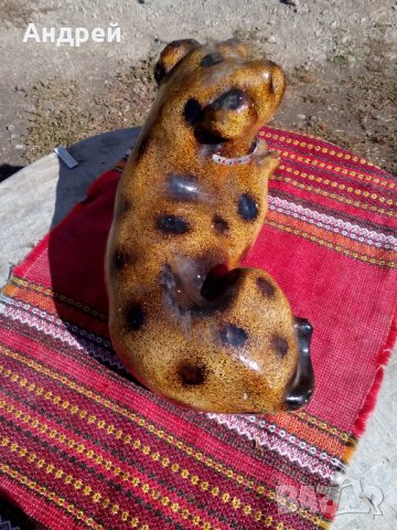 Стара керамична фигура,куче #2, снимка 5 - Антикварни и старинни предмети - 23052828