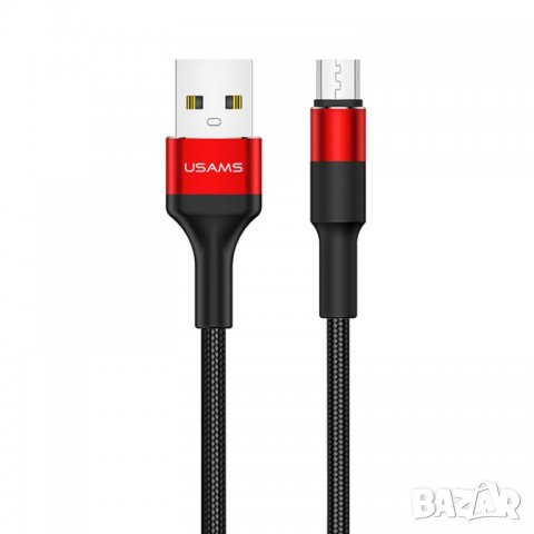 Магнитен USB кабел - USAMS SJ328 U28 Aluminium Alloy Micro Magnetic Cable, снимка 3 - USB кабели - 26137654