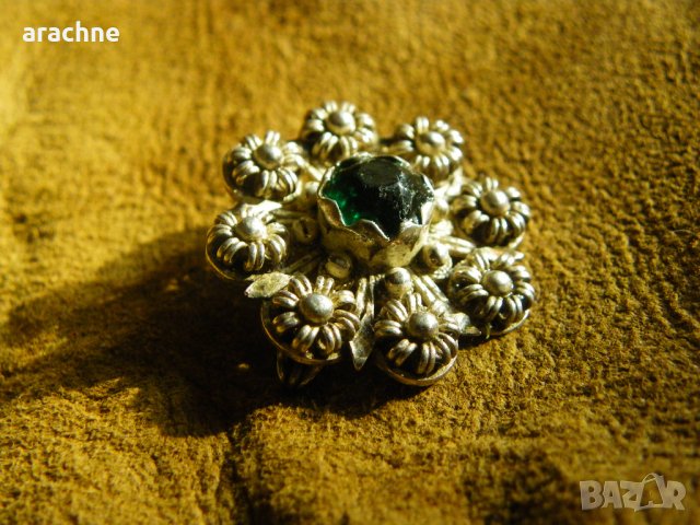 Възрожденска сребърна брошка, снимка 3 - Колекции - 24385685