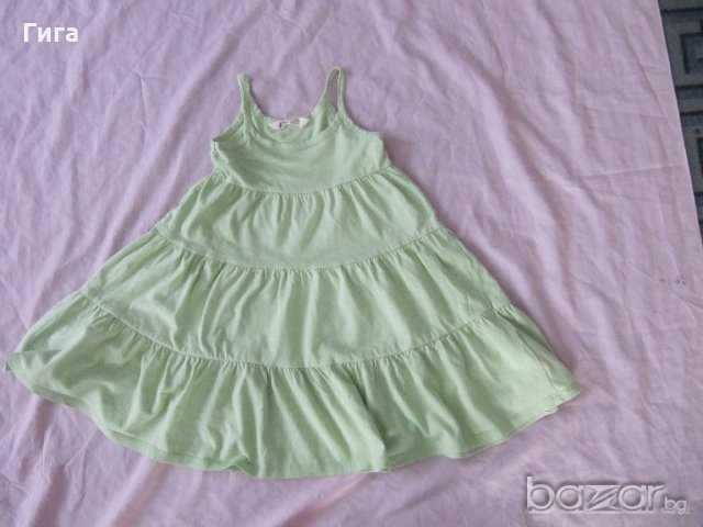 Зелена рокличка на воали 2/4г, снимка 2 - Детски рокли и поли - 18302208