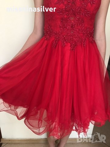 Бална червена рокля, снимка 6 - Рокли - 24549293